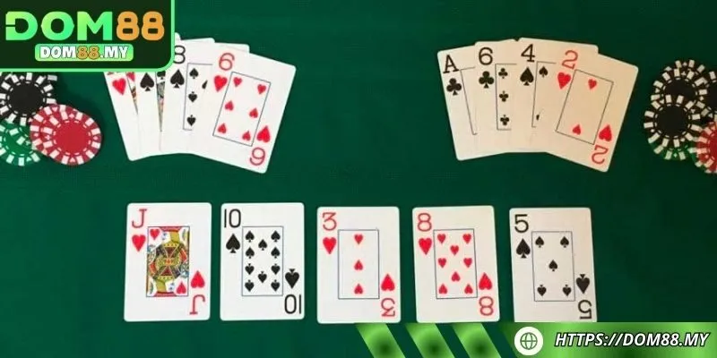 Chọn tay bài Poker omaha đồng đều để tạo chiến thắng